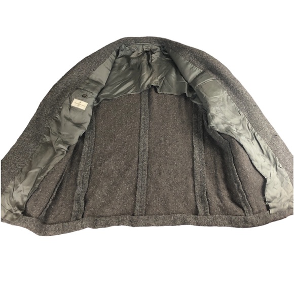 JACKET - Men's Ermenegildo Zenga Soft Textured Wool Grey Blazer. Size L or 43R. - Picture 8 of 16